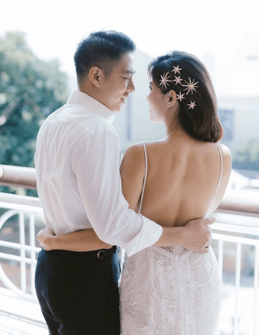 Starlet Pearl and Crystal Mini Comb Set of 2  GEMMACHIC