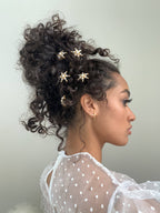 Starlet Pearl and Crystal Mini Comb Set of 2  GEMMACHIC