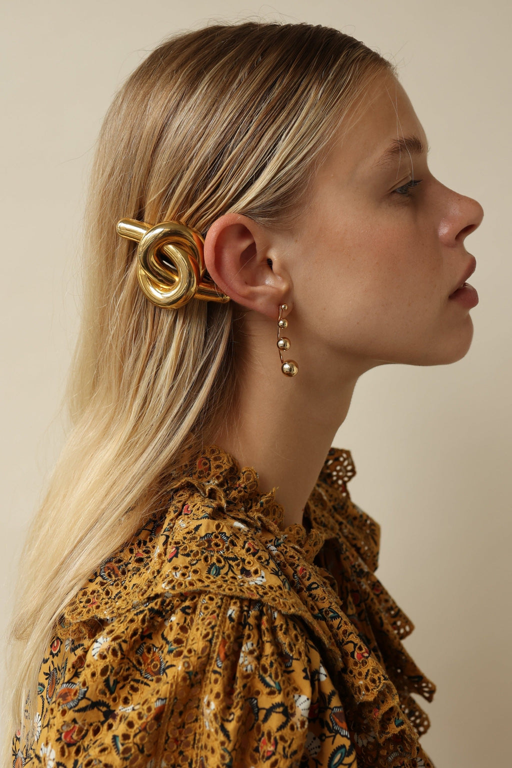 Glossy Knot Barrette  GEMMACHIC