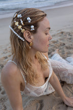 Sandy Pearl Barrette  GEMMACHIC