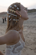 Sandy Pearl Barrette  GEMMACHIC