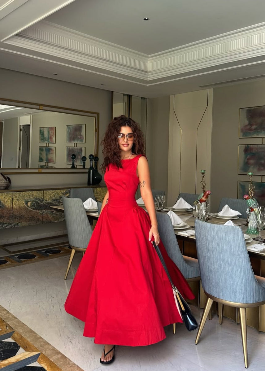 Jacqueline Dress - Red  GEMMACHIC