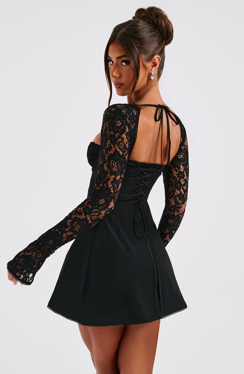 Jacinta Mini Dress - Black  Gemma Chic