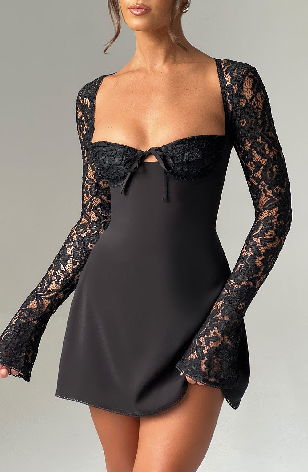 Jacinta Mini Dress - Black  Gemma Chic