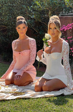 Jacinta Mini Dress - Ivory  Gemma Chic
