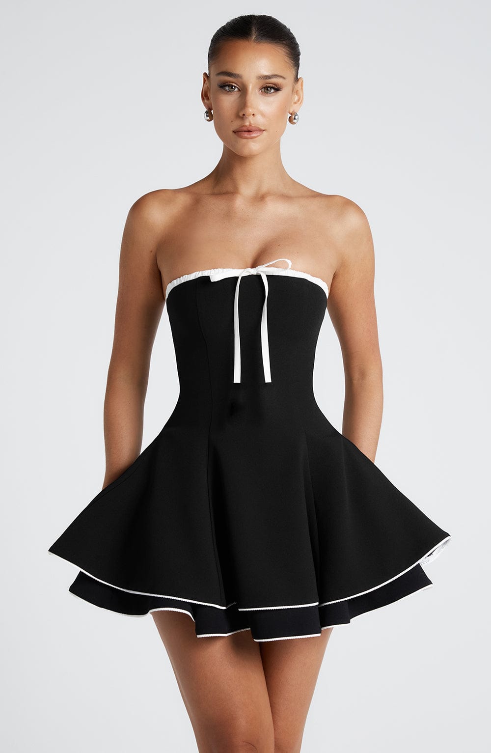 Juno Mini Dress - Black/White  Gemma Chic