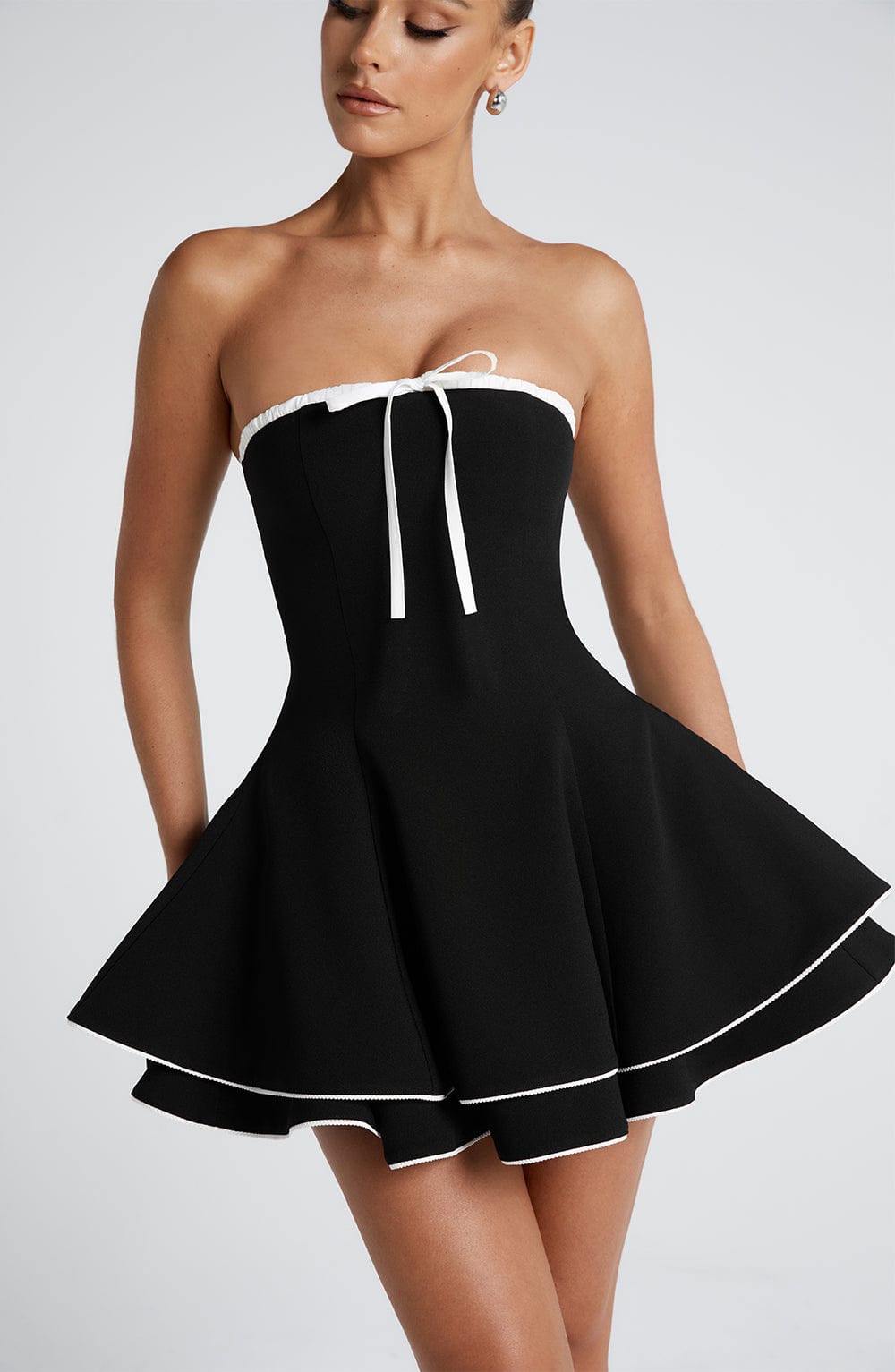 Juno Mini Dress - Black/White  Gemma Chic