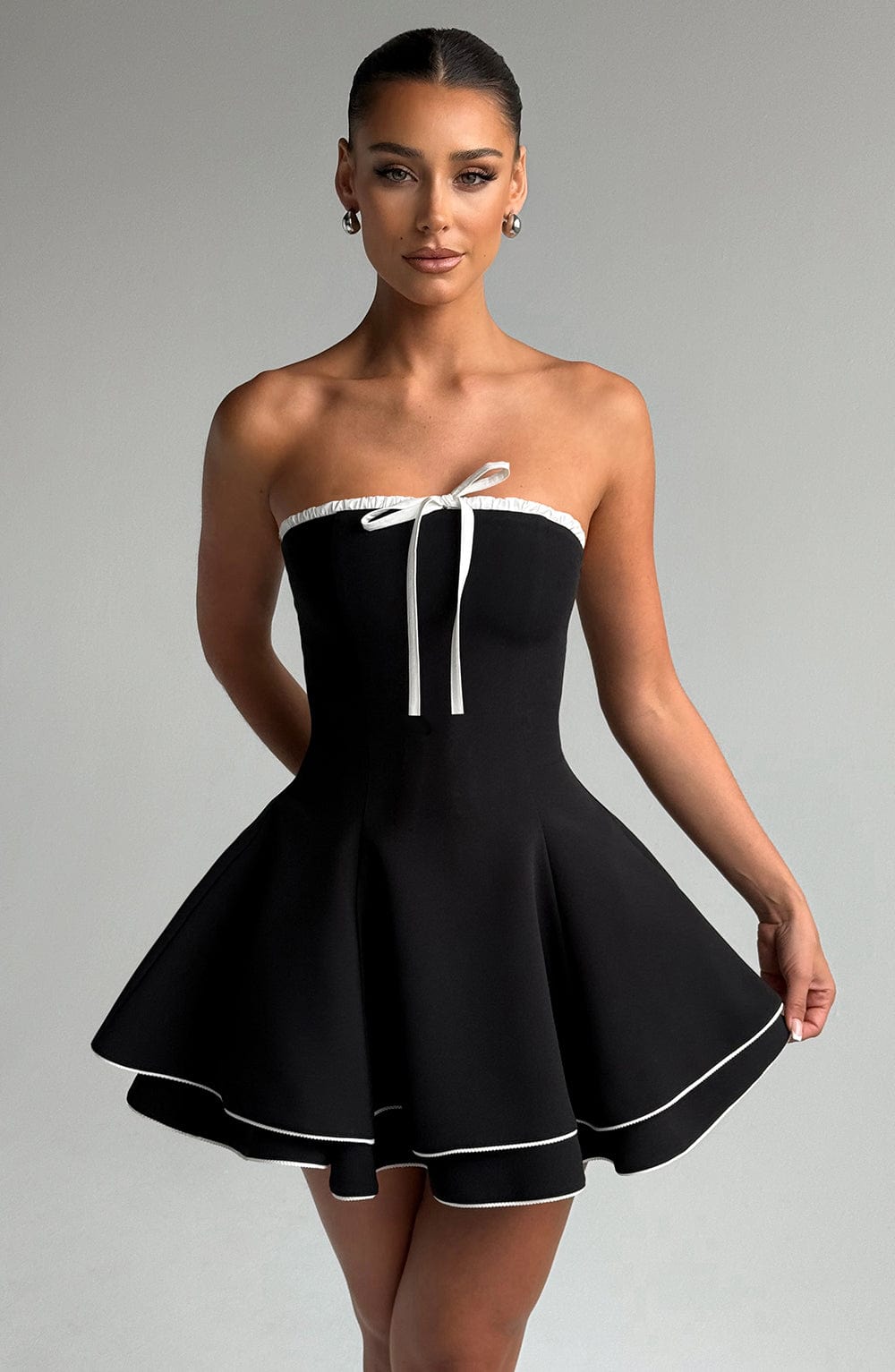 Juno Mini Dress - Black/White  Gemma Chic