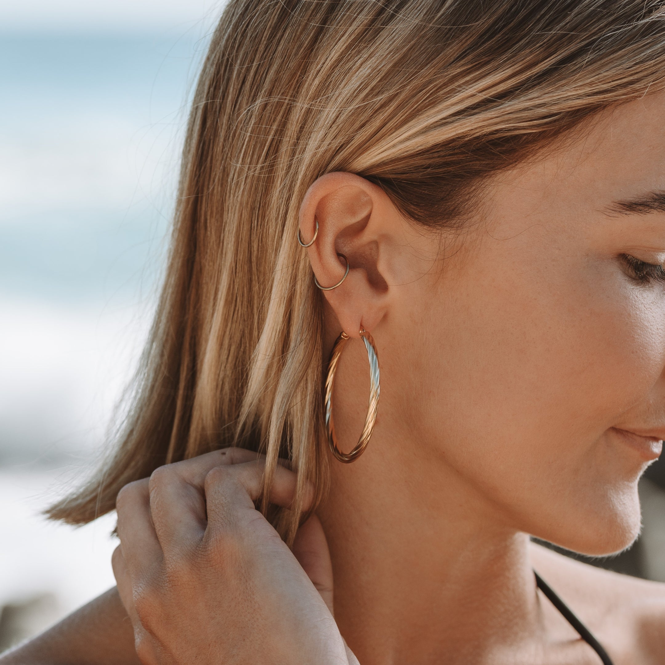 Bold Twisted Hoops  GEMMACHIC