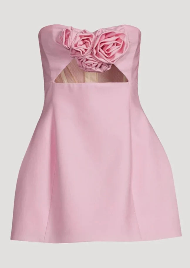 Valencia Dress - Baby Pink  GEMMACHIC