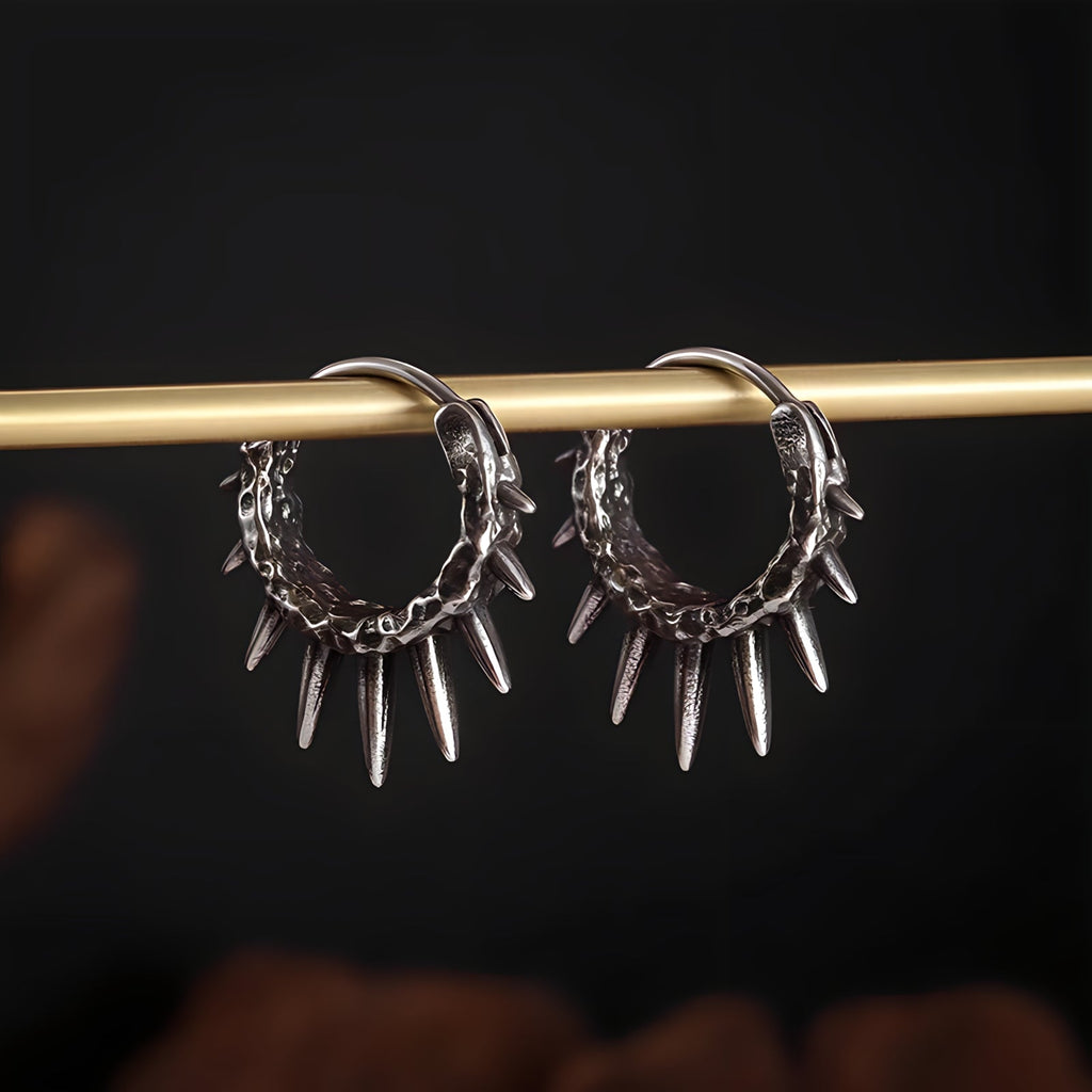 Spike Hoop Earrings  GEMMACHIC