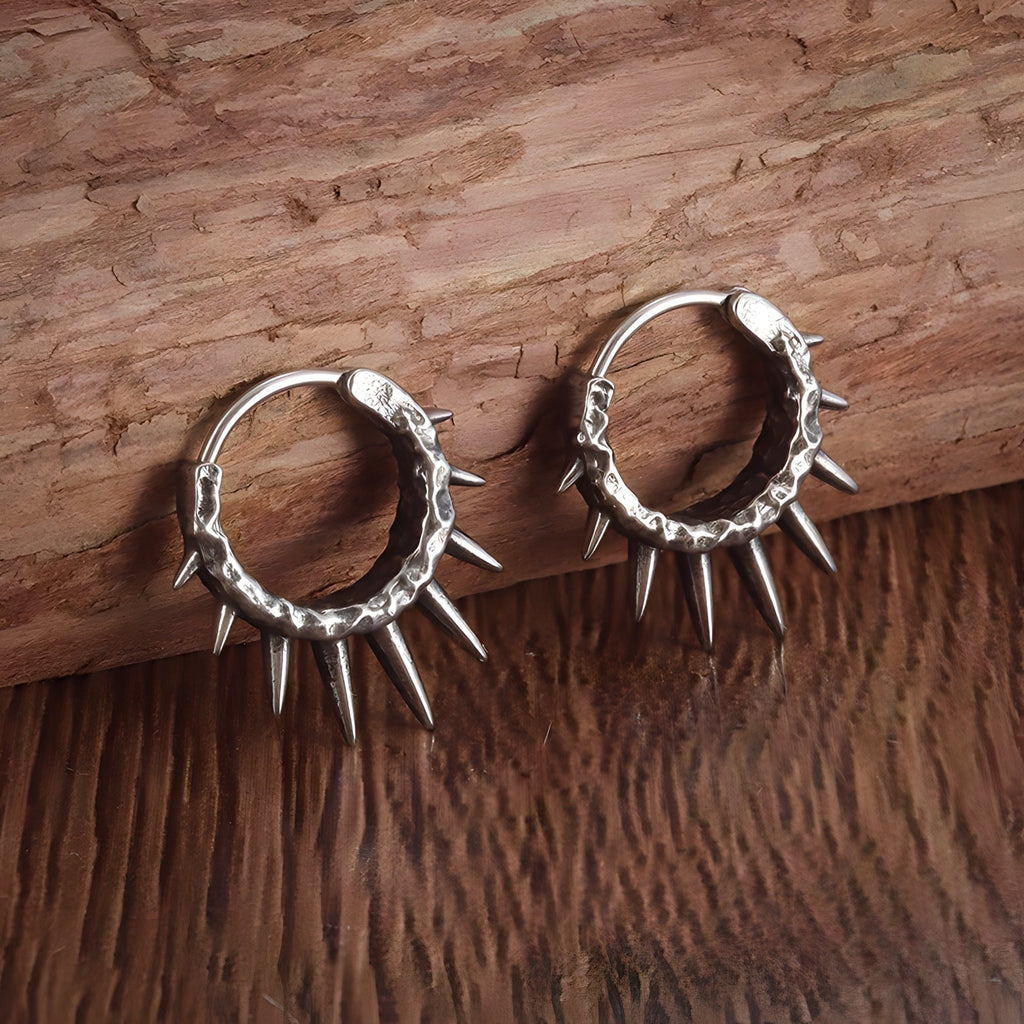 Spike Hoop Earrings  GEMMACHIC