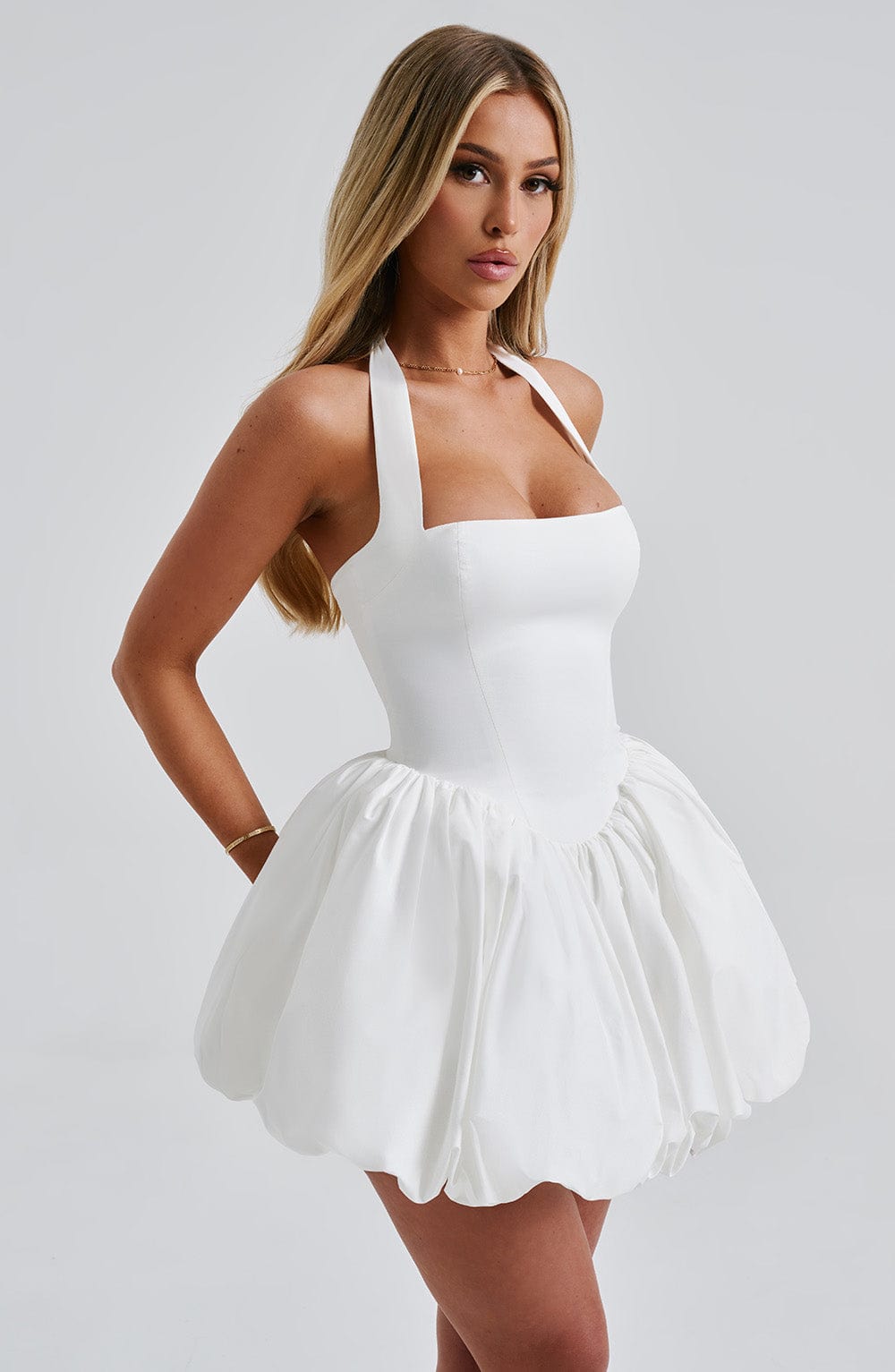 Maricia Mini Dress - Ivory  Gemma Chic