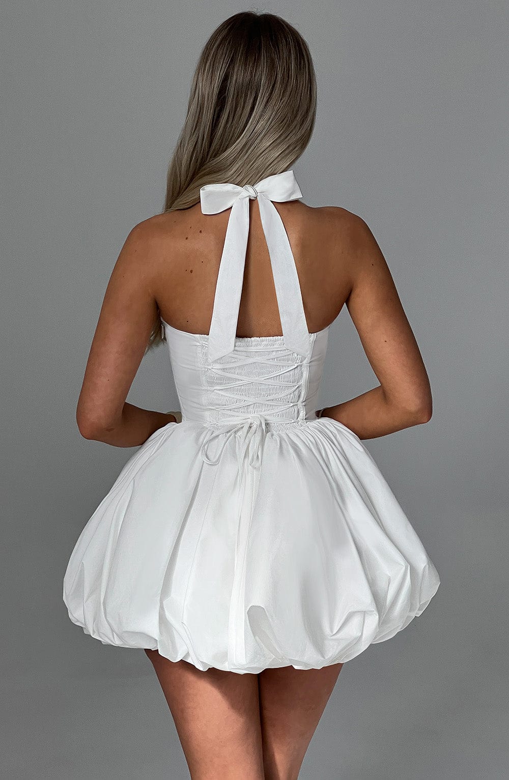Maricia Mini Dress - Ivory  Gemma Chic