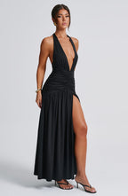 Melania Maxi Dress - Black  Gemma Chic