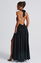 Melania Maxi Dress - Black  Gemma Chic