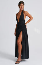Melania Maxi Dress - Black  Gemma Chic