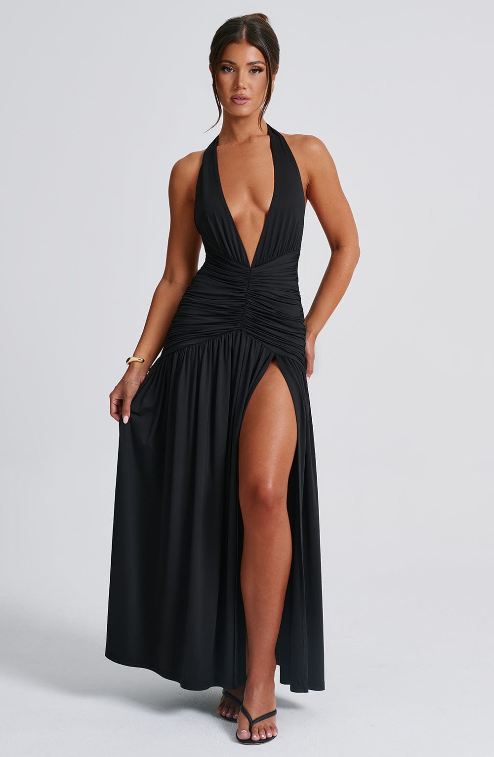 Melania Maxi Dress - Black  Gemma Chic