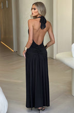 Melania Maxi Dress - Black  Gemma Chic