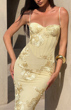 Nefertiti Maxi Dress - Lemon