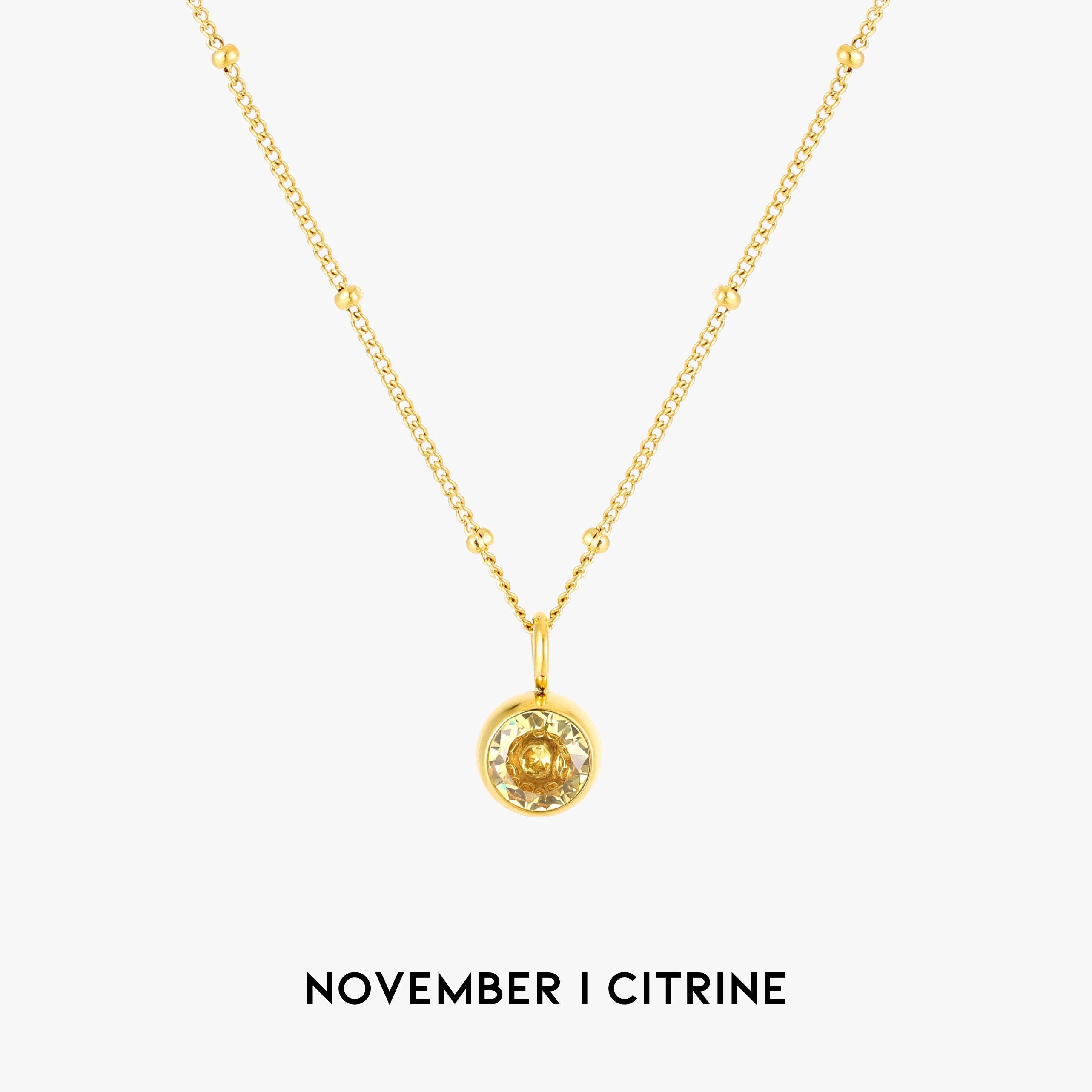 Birthstone Necklace  GEMMACHIC