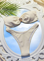Seychelles Sands - Textured Strapless Bikini Set  GEMMACHIC