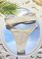 Seychelles Sands - Textured Strapless Bikini Set  GEMMACHIC