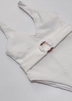 Carmela ¨C Textured Belted One-Piece Swimsuit  GEMMACHIC