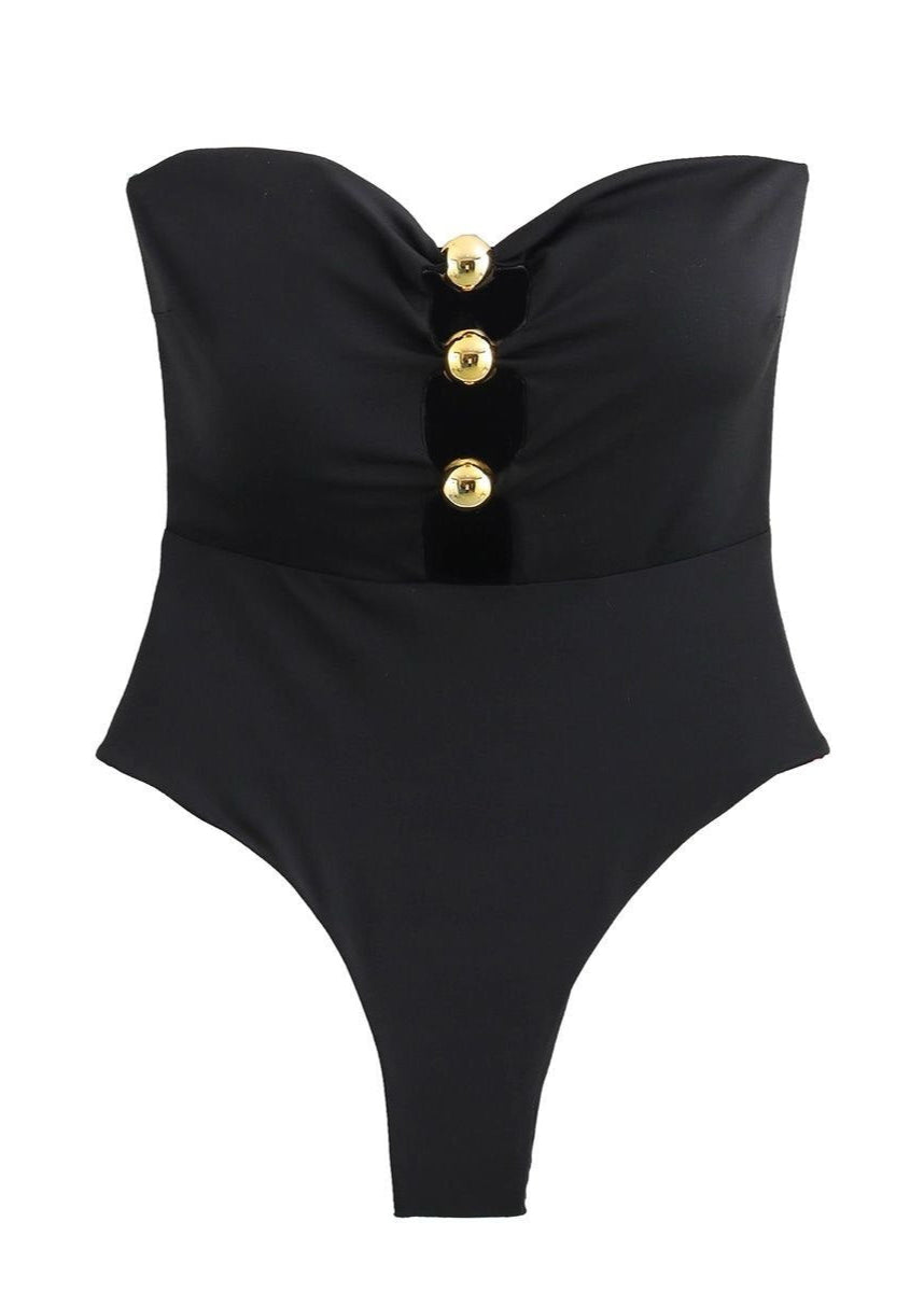 Isla Bandeau Ring One-Piece Swimsuit  GEMMACHIC
