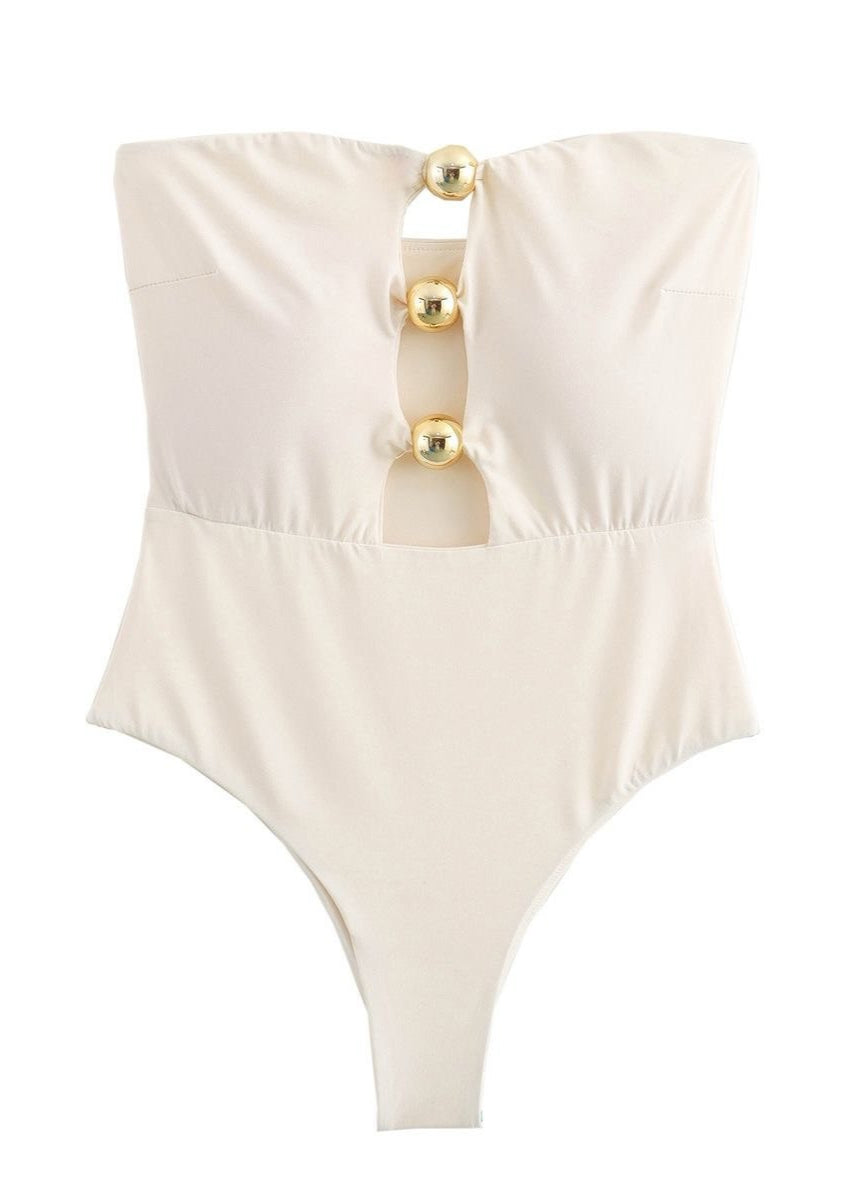 Isla Bandeau Ring One-Piece Swimsuit  GEMMACHIC