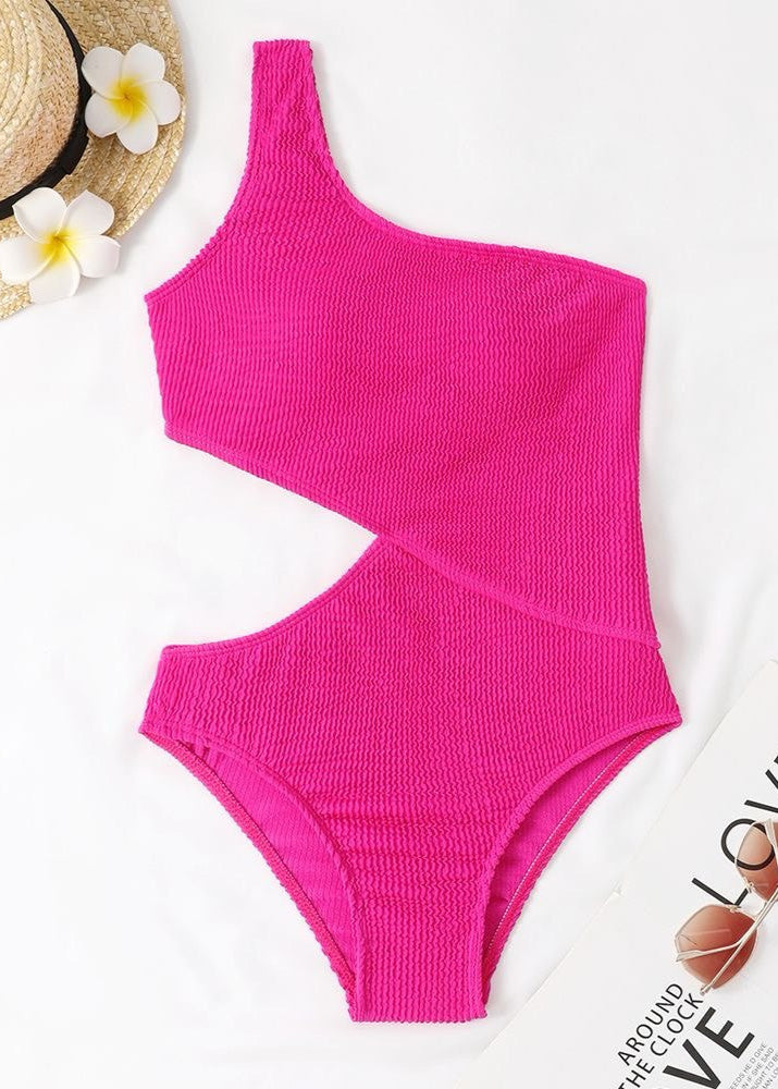 Riviera Cutout One-Shoulder Swimsuit  GEMMACHIC