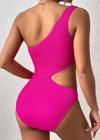 Riviera Cutout One-Shoulder Swimsuit  GEMMACHIC