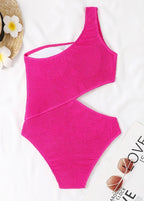 Riviera Cutout One-Shoulder Swimsuit  GEMMACHIC