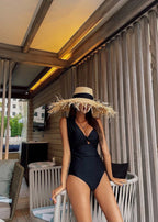 Marina Luxe - Convertible Ruched One Piece Swimsuit  GEMMACHIC