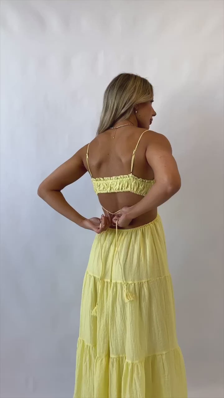 Rochelle Maxi Dress - Lemon