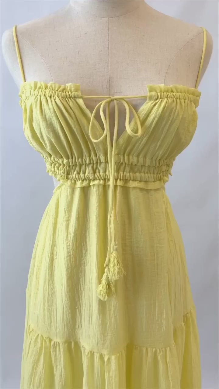 Rochelle Maxi Dress - Lemon