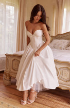 Prim Midi Dress - Ivory  Gemma Chic