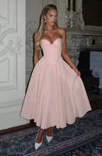 Prim Midi Dress - Soft Peach