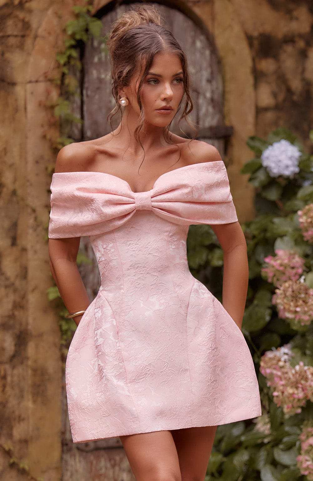Raquel Mini Dress - Blush  Gemma Chic