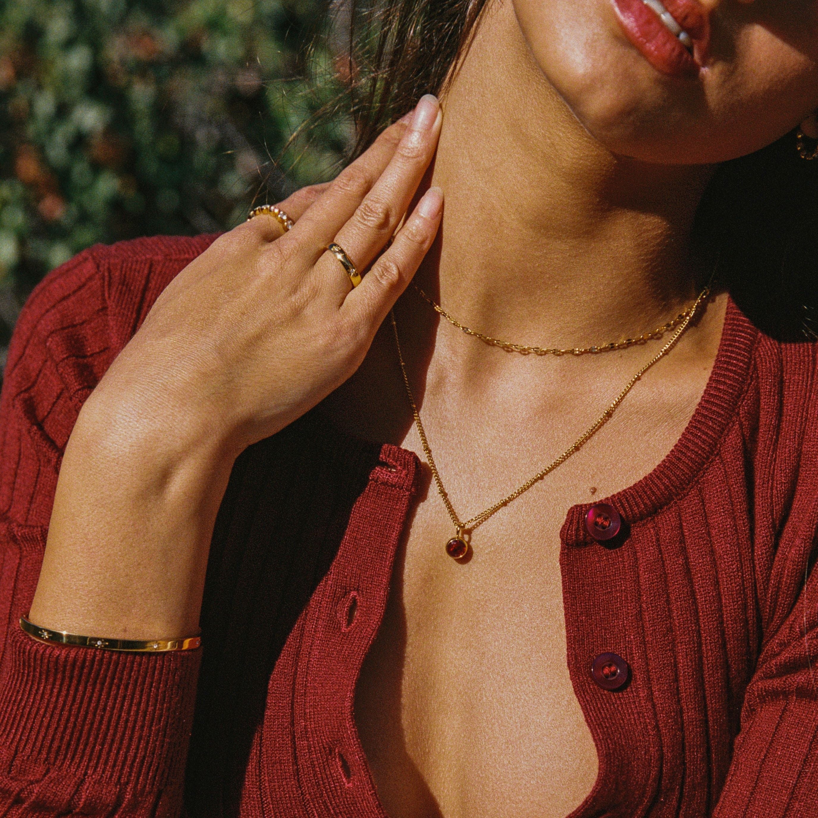 Birthstone Necklace  GEMMACHIC