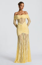 Sauline Maxi Dress - Lemon
