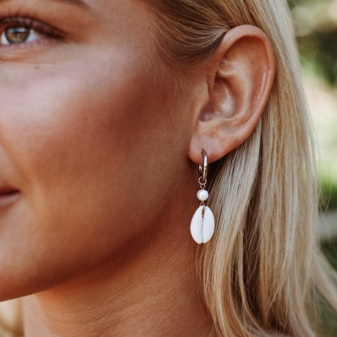 Cowrie Earrings  GEMMACHIC