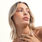 "Kauai" Herringbone Choker  GEMMACHIC