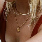 Golden Sun Necklace  GEMMACHIC