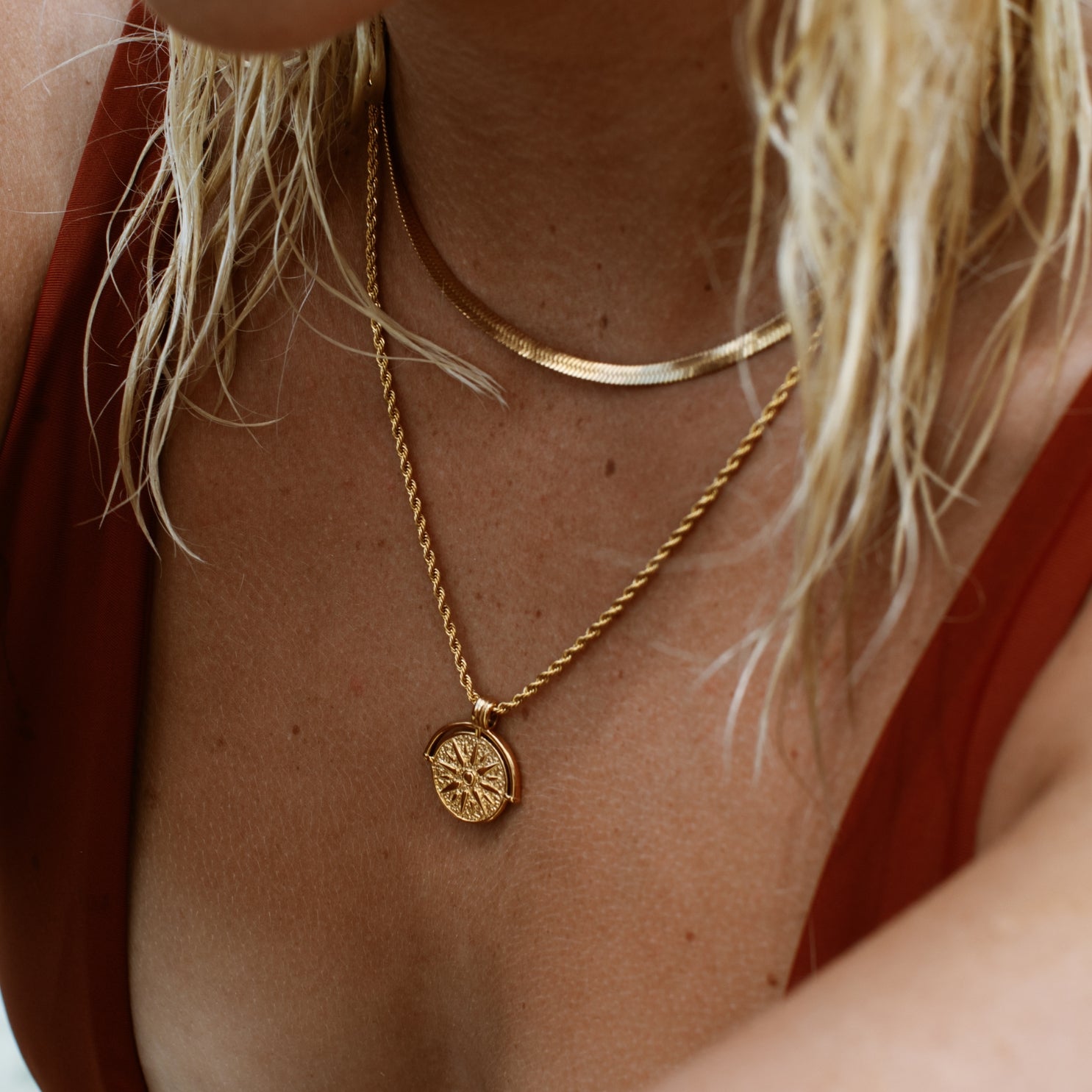 Golden Sun Necklace  GEMMACHIC