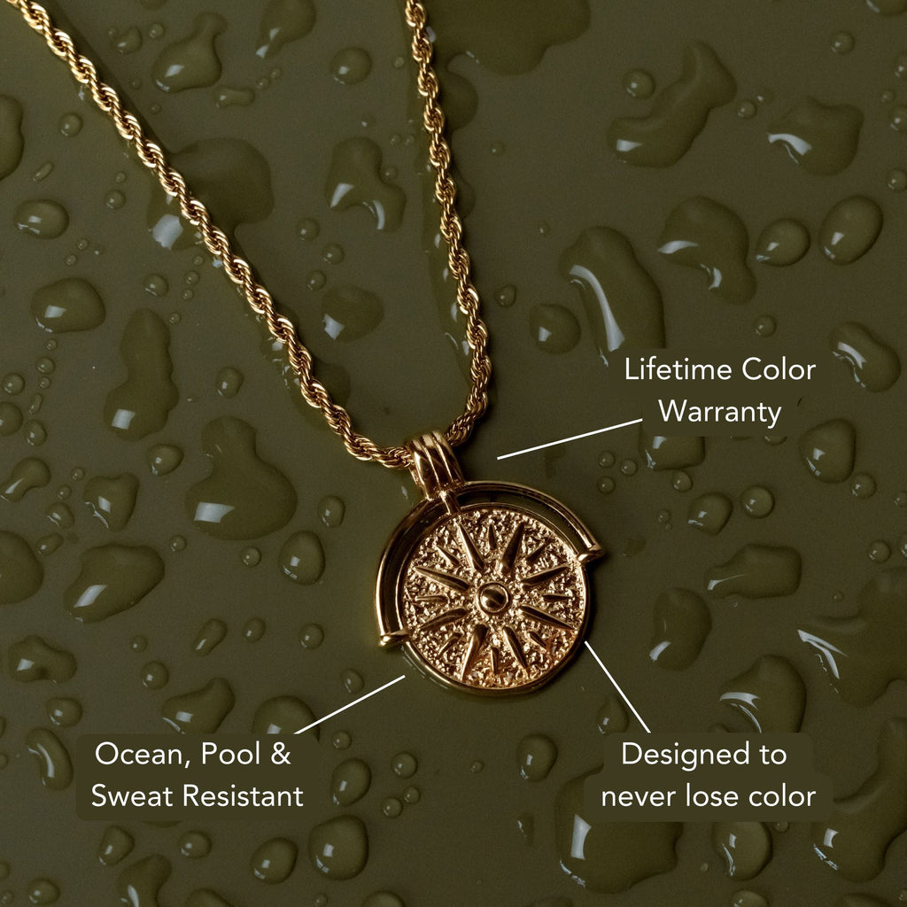 Golden Sun Necklace  GEMMACHIC