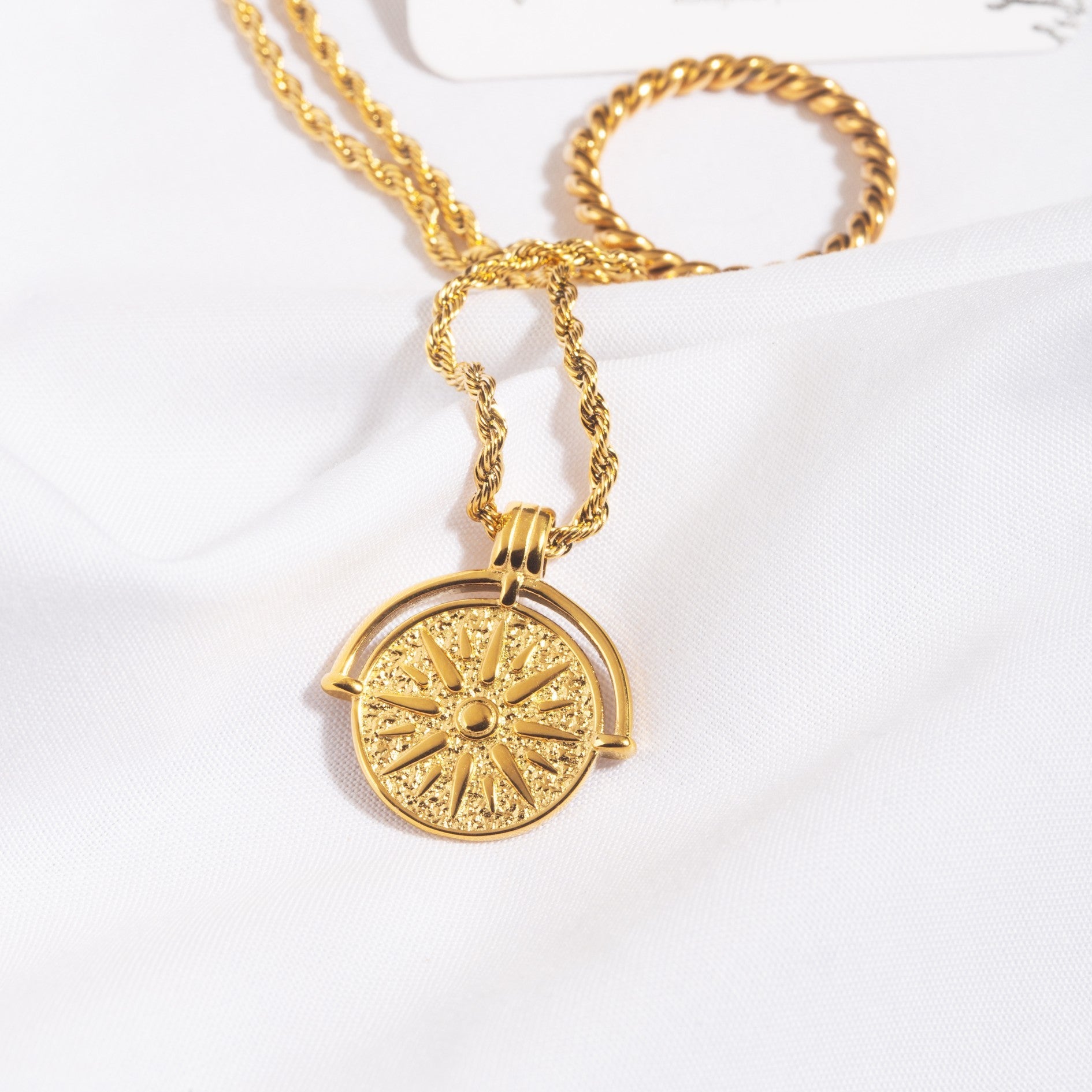 Golden Sun Necklace  GEMMACHIC
