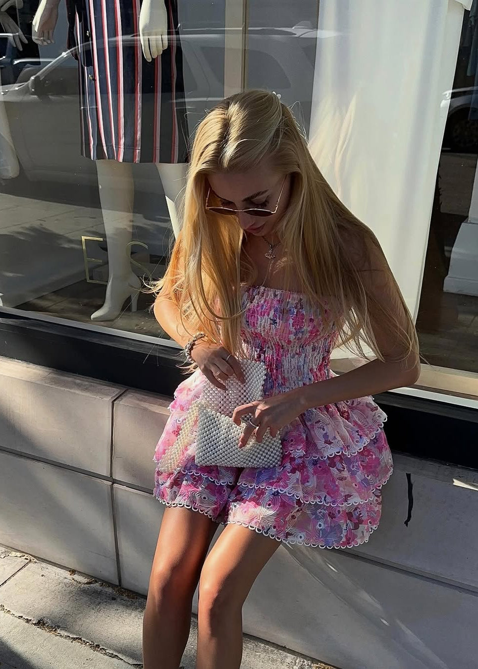 Vienna Dress - Pink Floral  GEMMACHIC