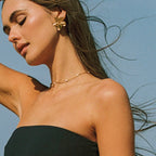 Dainty Gold Pearl Choker  GEMMACHIC