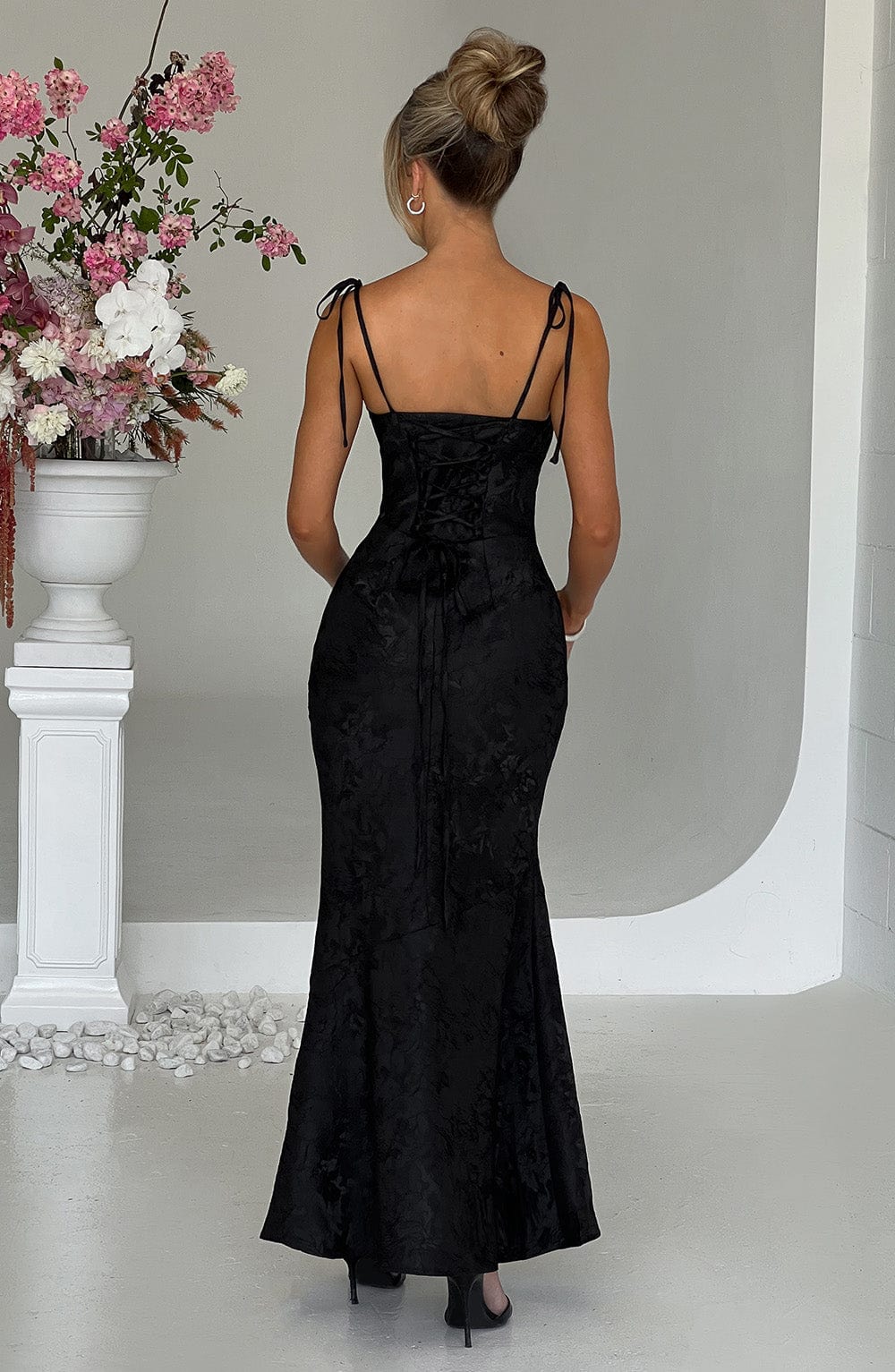Whitney Maxi Dress - Black  Gemma Chic